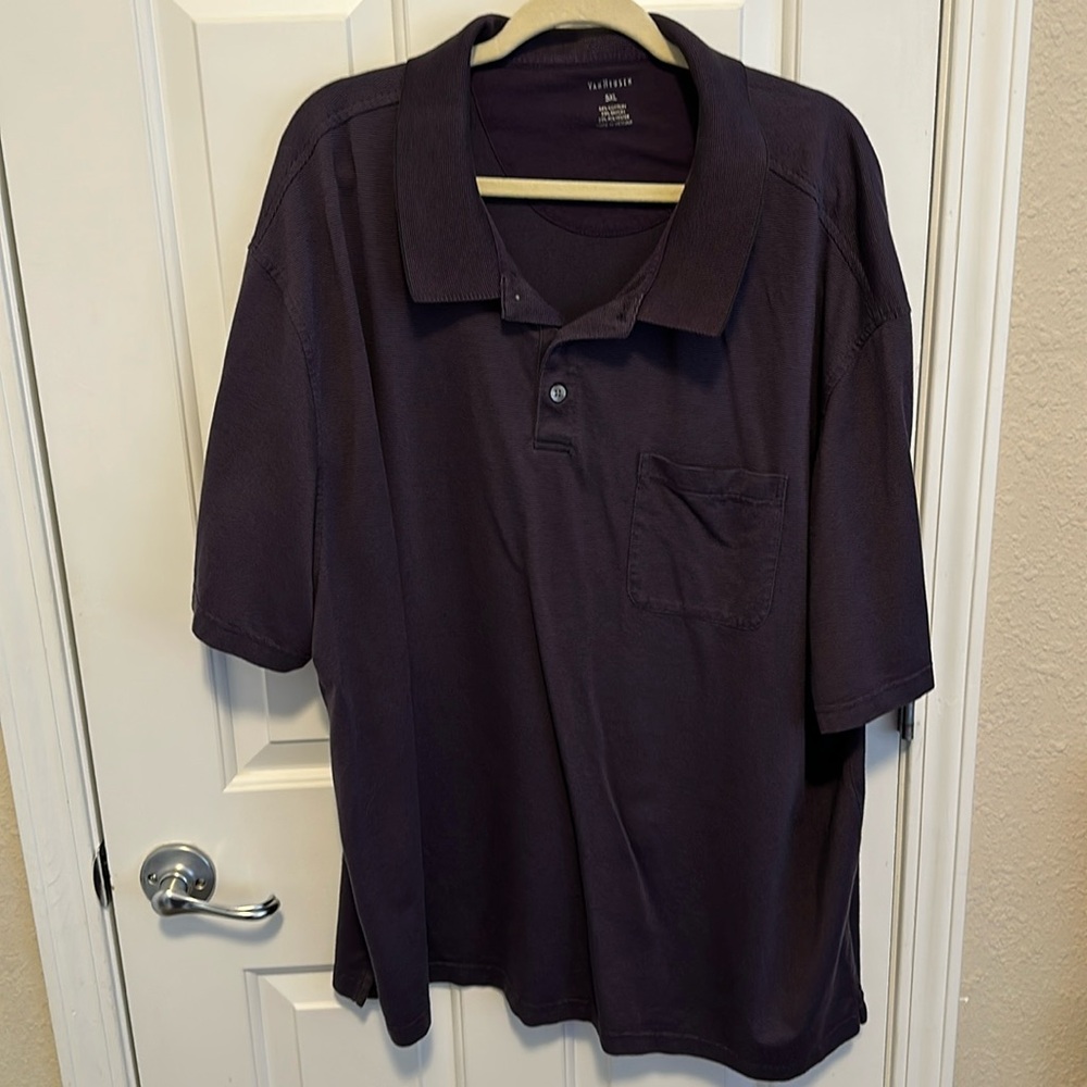 Men’s Big and Tall VanHeusen Polo Purple